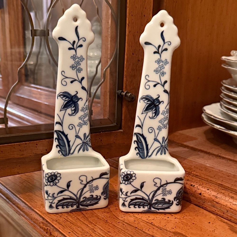 Blue and White Ceramic Spoon Rests